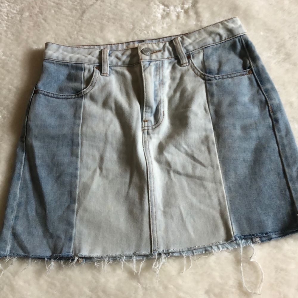 Two tone denim pacsun skirt